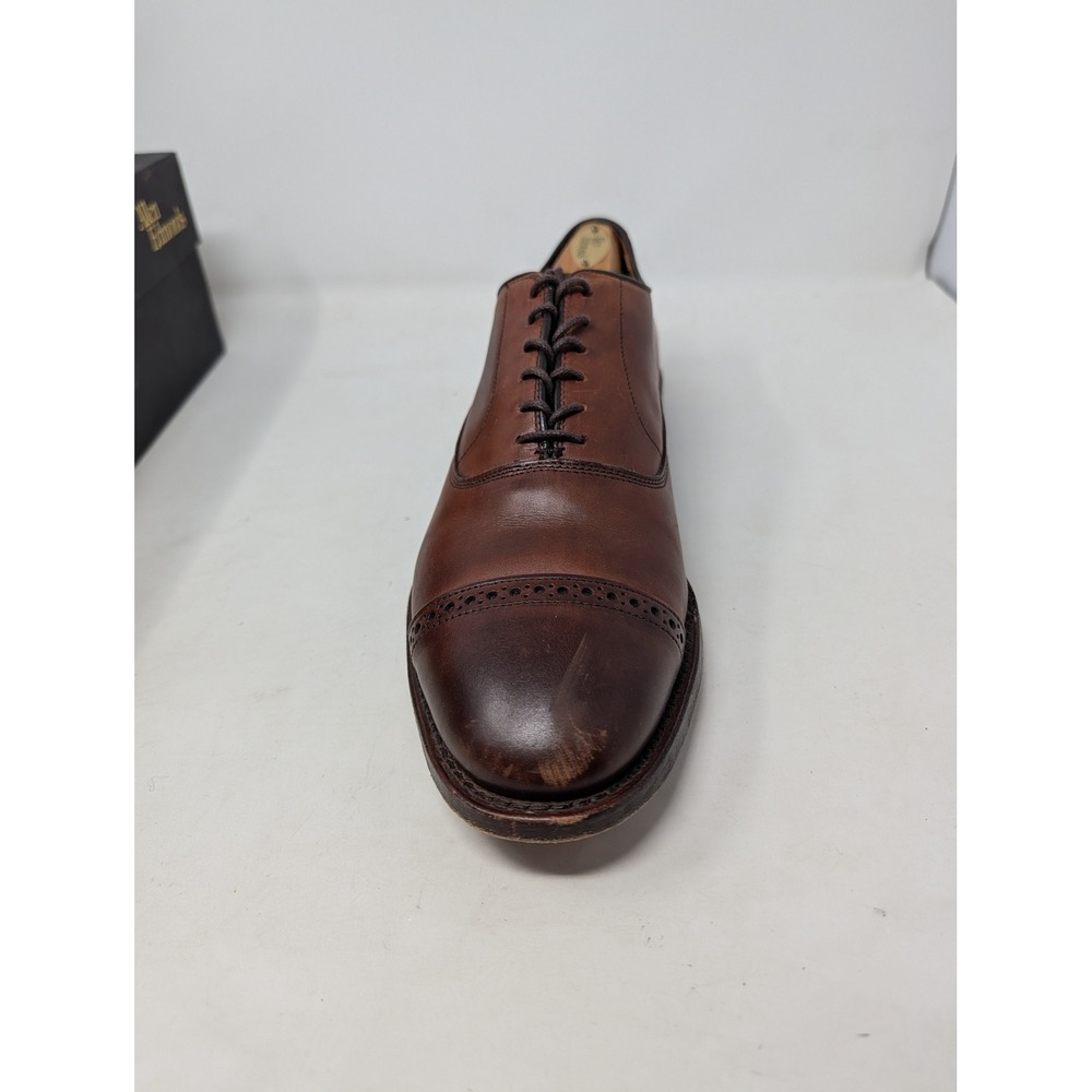 Allen Edmonds Fifth Avenue Brown Leather Cap Toe Oxford Shoes Mens 11 E 5737 - Picture 11 of 16
